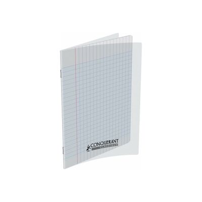 3020120126548-Conquérant Classique - Cahier polypro 24 x 32 cm - 48 pages - grands carreaux (Seyes) - tr-Angle gauche-0