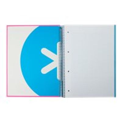 8423473745940-Antartik - Cahier à spirale A5 - 240 pages - petits carreaux (5x5 mm) - turquoise-Avant-1