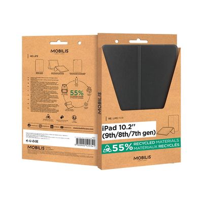 3700992525341-Mobilis RE.LIFE - Étui folio pour tablette 10,2" - noir-Multi-angle-4