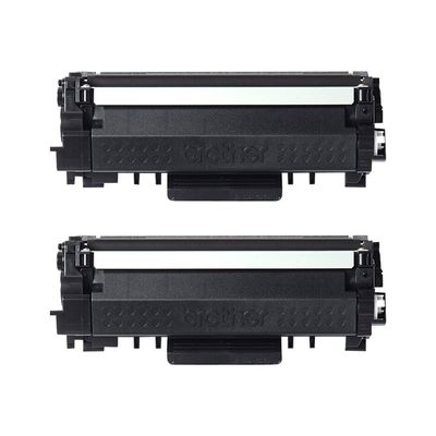 4977766812764-Brother TN2420 - Pack de 2 - noir - cartouche laser d'origine-Avant-1