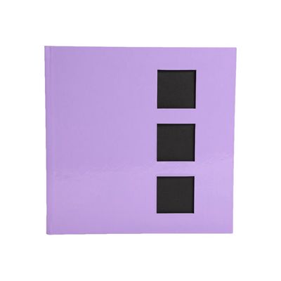 3130630166672-Exacompta Aquarel - Album photos 29 x 32 cm - mauve-Avant-0