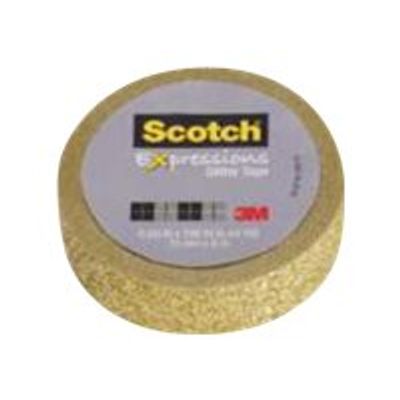 4054596070363-Rubans Scotch Expressions Pailletés Doré-Avant-0
