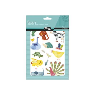 3609510910310-Maildor - 6 feuilles gommettes animaux-Avant-2