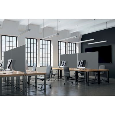 5028252617413-Nobo Impression Pro - Cloison de séparation - 140 x 100 cm - gris--3
