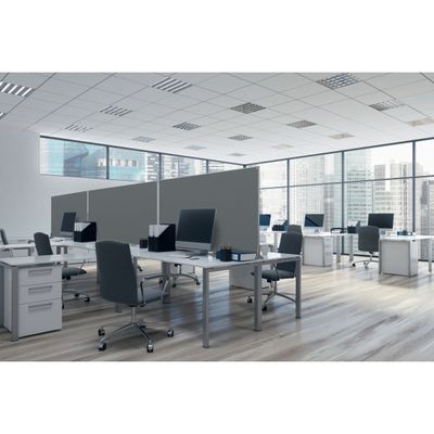 5028252617413-Nobo Impression Pro - Cloison de séparation - 140 x 100 cm - gris--2