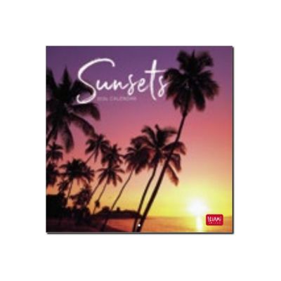 8051128759914-Legami Photo Collection - Calendrier 2024 - 18 x 18 cm - couchers de soleil-Avant-0
