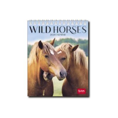 8052694000271-Legami Photo Collection - Calendrier 2024 - 12 x 14,5 cm - chevaux sauvages-Avant-0