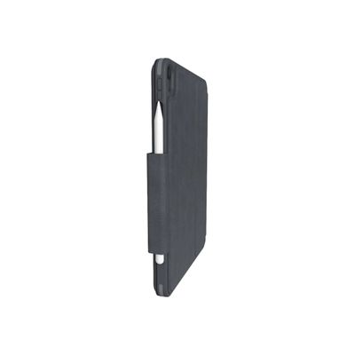 0840056136175-ZAGG Pro Keys - Porte folio avec clavier pour iPad (7e gen, 8e gen) - noir/gris-Angle gauche-0