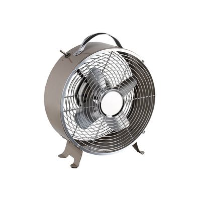 3523930086649-Livoo - Ventilateur de table - 2 vitesses - taupe-Angle gauche-1