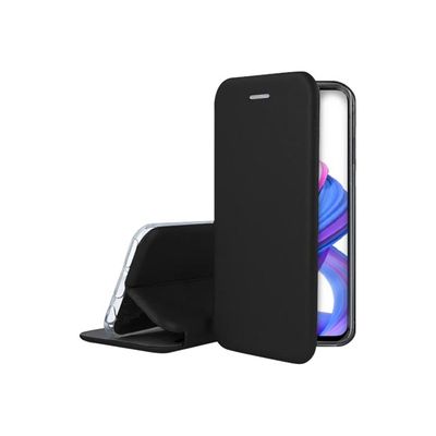 3700539519185-iBroz folio en cuir - porte folio en cuir pour Honor 9X - noir-Avant-0