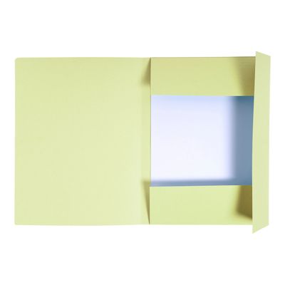 3130632448059-Exacompta Forever - 100 Chemises imprimées - 280 gr - jaune-Avant-1