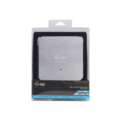 8595611700675-i-Tec USB 3.0 Metal Charging HUB - Hub - 10 x SuperSpeed USB 3.0 - de bureau-Avant-6