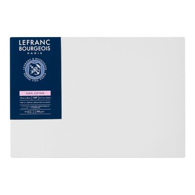 3013641111094-Lefranc Bourgeois Classic - Toile pré-étirée - châssis peinture 10P - 55 x 38 cm - 100 % coton-Avant-0