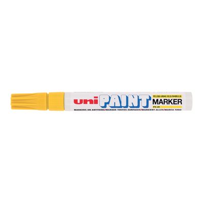 4902778912263-UNI PAINT PX - Marqueur permanent - pointe ogive - jaune-Angle gauche-0