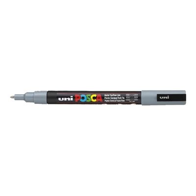 4902778915905-Posca - Marqueur peinture pointe fine - gris-Angle gauche-0