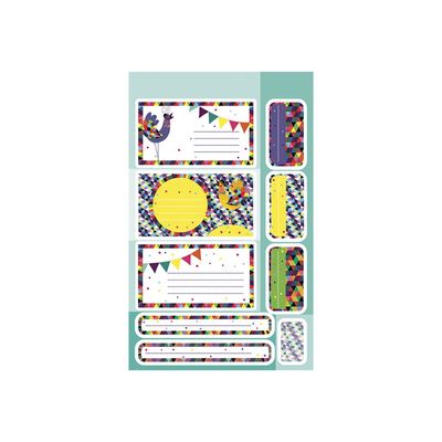 3609510911119-Maildor - 8 feuilles gommettes galerie garçons - -Avant-2