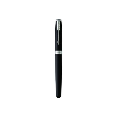 3501179315232-Parker Sonnet - Roller noir mat laqué - pointe fine-Avant-1