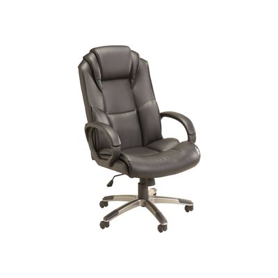 0400791501692-Fauteuil de bureau confortable - HERACLES - Accoudoirs fixes - Noir -P_79150169_1-0