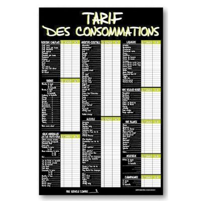 3462620055063-Bequet - Panneau de Tarif des consommations « A la craie » - 40 x 60 cm - vert-P_79412097_1-0