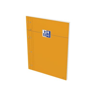 3020121062890-Oxford - Bloc notes - A4 + - 160 pages - petits carreaux - perforé-Angle droit-1