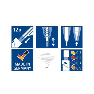 4007817722633-STAEDTLER Mars micro - Porte mines - B - 0,9 mm--1