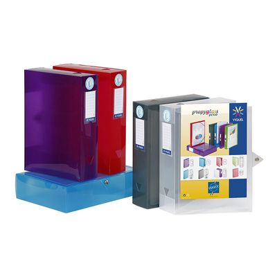 3135251431390-Viquel Propyglass - Boîte de classement personnalisable - dos 80 mm - disponible dans différentes cou--1