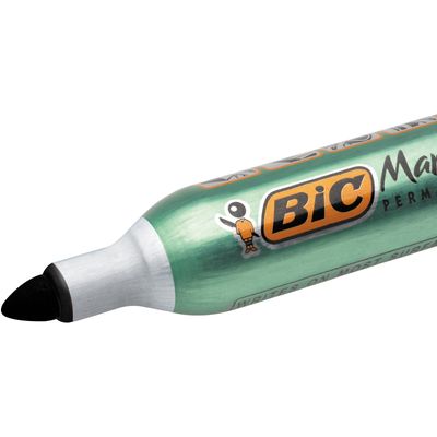 3086123010048-BIC ONYX 1482 - Pack de 4 marqueurs permanents - pointe ogive - couleurs assorties--3