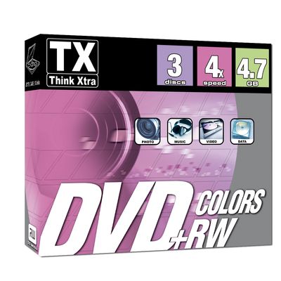 5060046676831-TX - 3 DVD+RW avec boîtiers - 4.7 Go --0