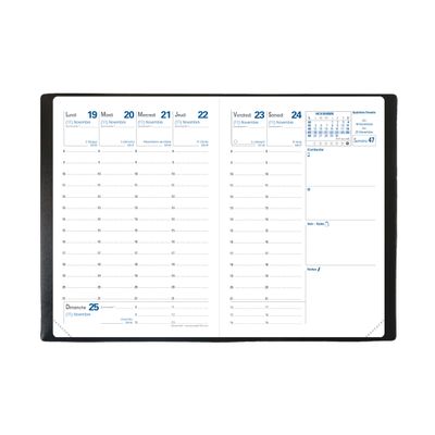 3371010303410-Agenda de poche Club Randonnée - 1 semaine sur 2 pages - 9 x 12,5 cm - gris - Quo Vadis--1