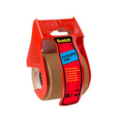 0051141239262-Scotch - Ruban adhésif d'emballage sur petit dévidoir - havane - 50 mm x 20m--0