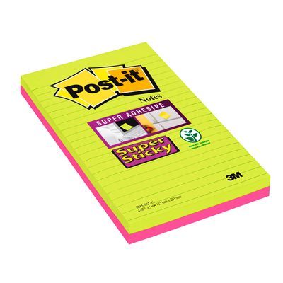 0051141906126-Post-it - 2 Blocs notes Super Sticky - grand format 125 x 200 mm--0