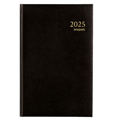 5412303014656-Agenda Lima Saturnus - 1 jour par page - 13,5 x 21 cm - noir - Brepols--0
