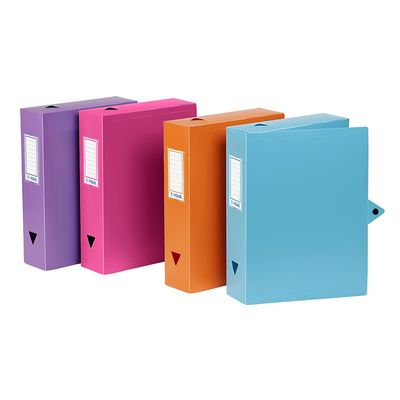 3135251431871-Viquel - Boîte de classement plastique - dos 80 mm - disponible dans différentes couleurs pastels--0
