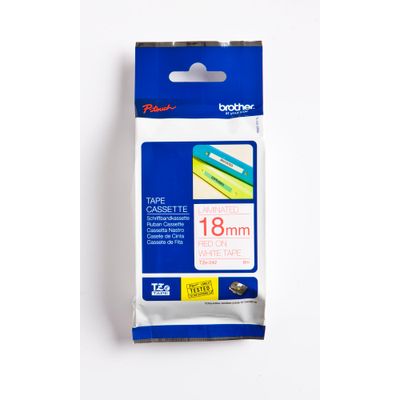 4977766052009-Brother TZe242 - Ruban d'étiquettes auto-adhésives - 1 rouleau (18 mm x 8 m) - fond blanc écriture r--0