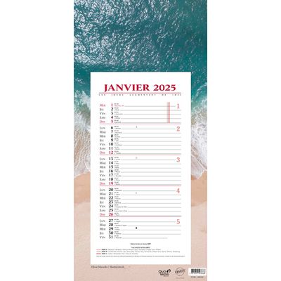 3371017523668-Quo Vadis Evasion - Calendrier bloc mensuel - 16 x 33,5 cm--0