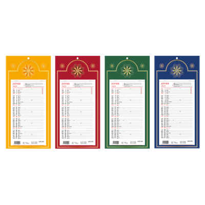 3147281690050-Calendrier Mensuel Long Lecas - 1 mois par page  
 16x33  cm - disponible dans 4 décors - Hamelin--0