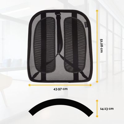 0043859600434-Fellowes Office Suites - Support dorsal en maille - compatible avec tout type de chaises--1