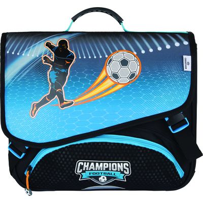 3664447100579-Cartable Football 38 cm - 2 compartiments - Oberthur--3