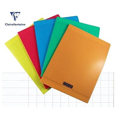 2012348144894-Calligraphe 8000 - Cahier polypro 24 x 32 cm - 96 pages - grands carreaux (Seyes) - disponible dans diff--0