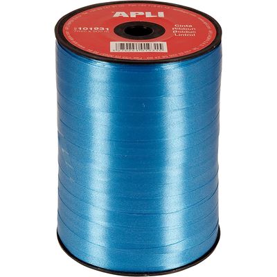 3270241019315-Apli Agipa - Bolduc lisse - ruban d'emballage 7 mm x 500 m - bleu--0