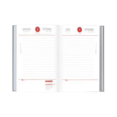3108720615843-Agenda Miss Freegun - 1 jour par page - 12,5 x 17,5 cm - 2 décors au choix - Oberthur--2