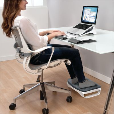 0043859669196-Fellowes I-Spire - Repose-pieds - blanc/gris--3