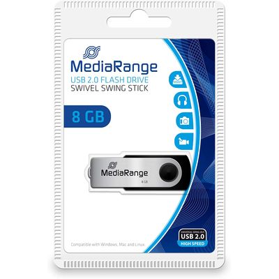 4260057124821-MediaRange USB Flash-Drive - clé USB 8 Go - USB 2.0--2