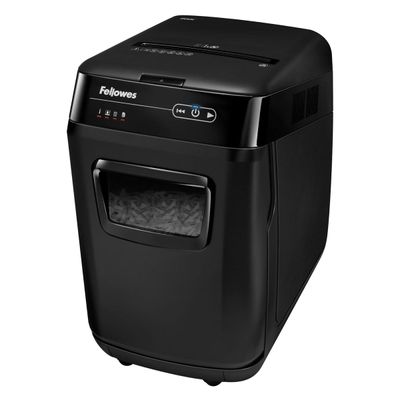 043859676125-Fellowes AutoMax 200C - destructeur de documents coupe croisée - 200 feuilles - Corbeille 32 litres - anti-bourrage - destruc--0