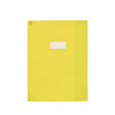 3045050182860-Oxford Strong Line - Protège cahier sans rabat - 17 x 22 cm - jaune translucide--0