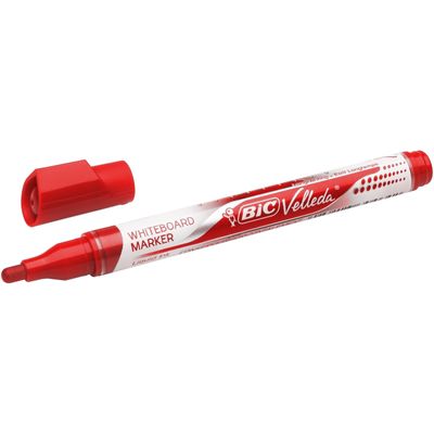 3086123304666-BIC VELLEDA LIQUID INK TANK - Marqueur effaçable - pointe ogive - rouge--1