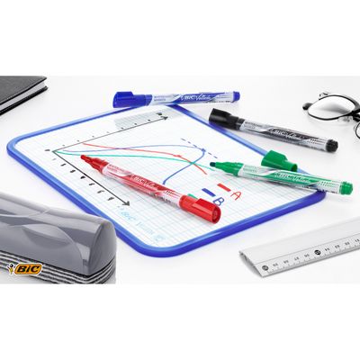 3086123304666-BIC VELLEDA LIQUID INK TANK - Marqueur effaçable - pointe ogive - rouge--4