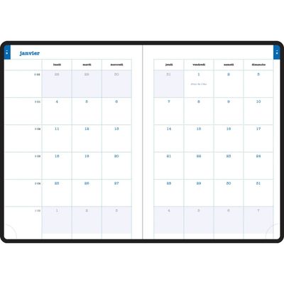 3660942049795-Agenda Flora Lady 20 - 1 semaine sur 2 pages - 15 x 21 cm - disponible dans différentes couleurs - Exa--5