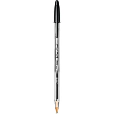 3086123344341-BIC Cristal Stylus - Stylo à bille - noir - 1 mm--0
