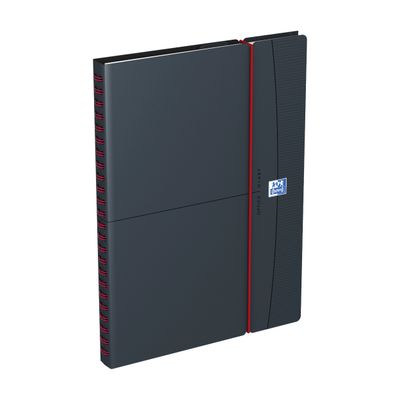 3147280049644-Agenda Oxford Office - 1 semaine sur 2 pages - 21 x 29,7 cm - gris/rouge - Hamelin--0